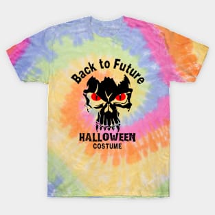 Back to future halloween light skull design T-Shirt